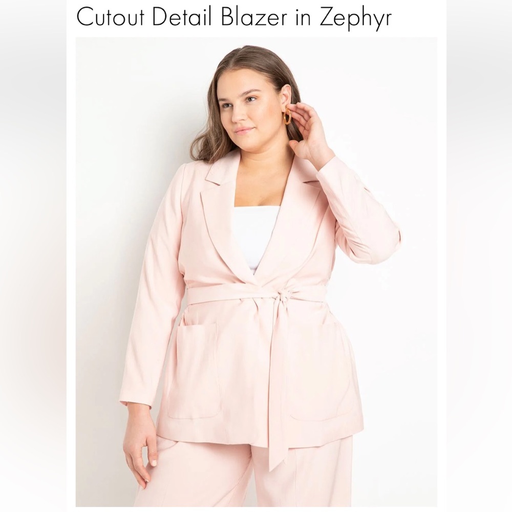 ELOQUII Cutout Detail Blazer